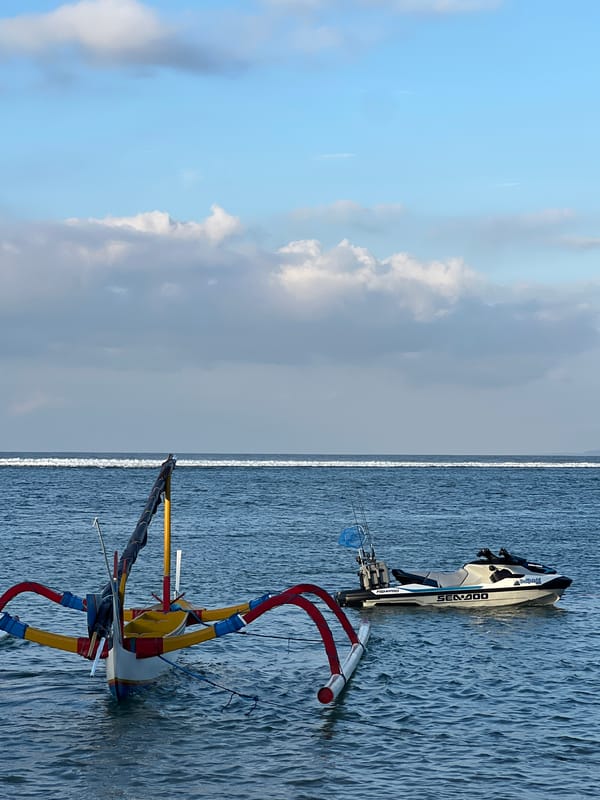 Morning beach activities documented across Denpasar coastline