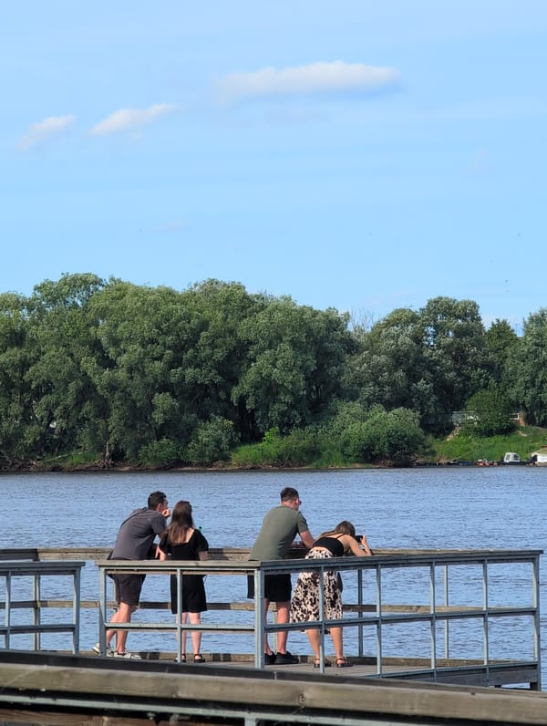 Summer afternoon along Veliky Novgorod's waterfront and parks