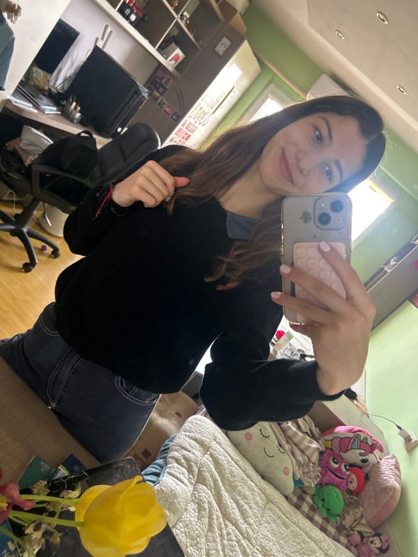 Woman takes multiple selfies for social media in Ruse
