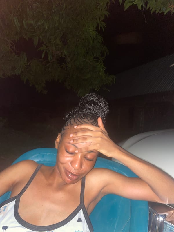 Late-night outdoor hangout in Lafia, Nigeria