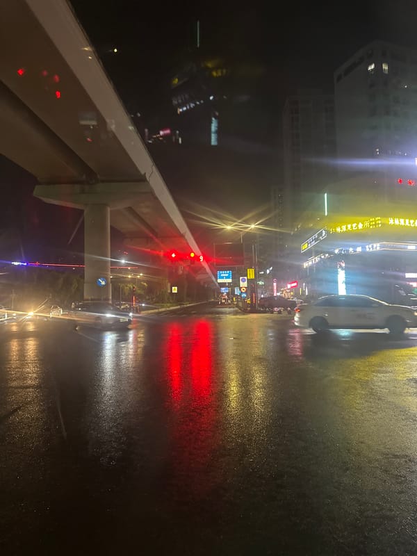 Wet streets documented in Chongqing High-tech Zone after rainfall