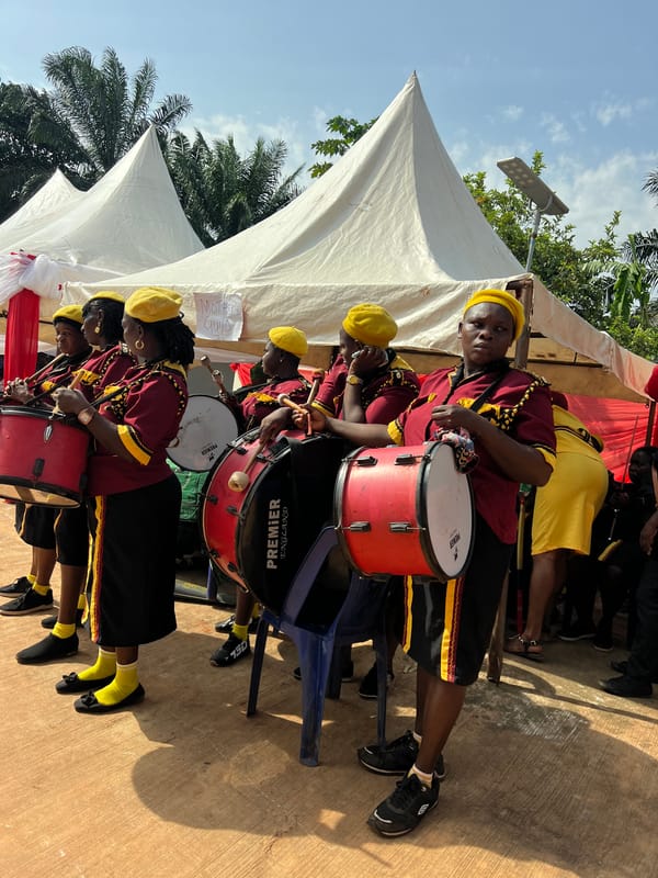 Community Cultural Gathering with Music and Food in Onitsha