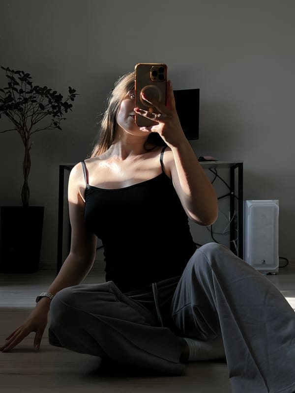 Morning selfies and domestic moments captured across Ternopil apartment