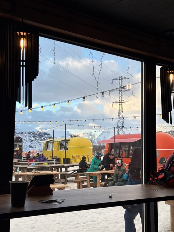Skiers document winter resort experience in Kirovsk, Russia