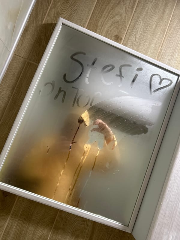 Personal selfies and notes captured in Zlatograd home