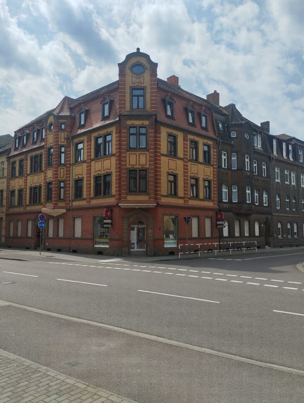 Street architecture documented in Bitterfeld-Wolfen, Germany