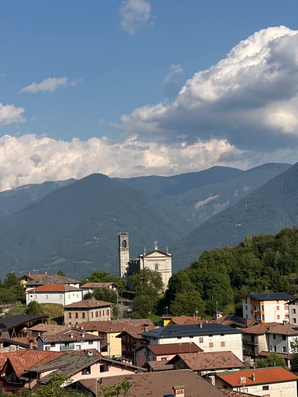 Alpine village of Ossimo Inferiore, terracotta rooftops and all
