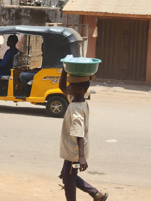 Street life captured in Maiburiji Nigeria morning scenes