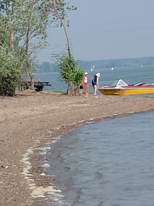 Summer afternoon on the Ob River, Novosibirsk