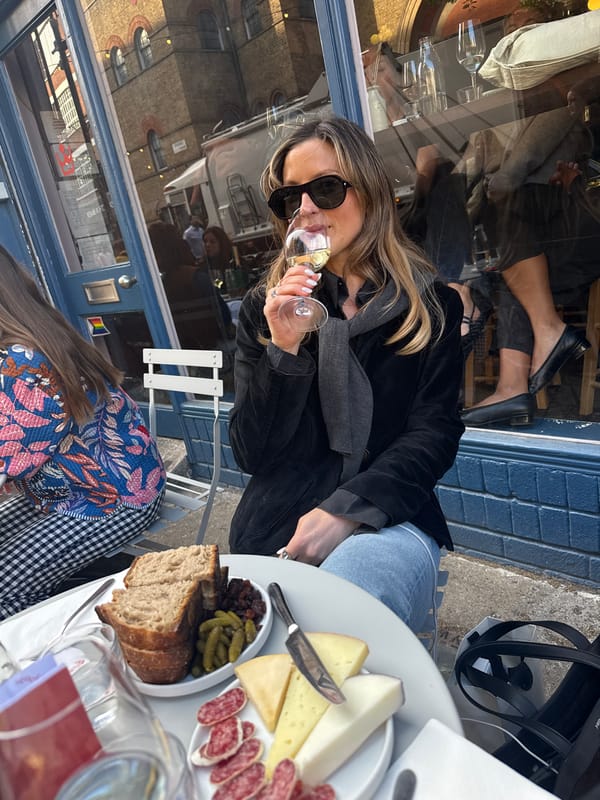 Outdoor dining scene captured at London cafe
