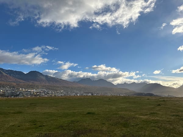 Landscape view documented in Ushuaia, Argentina