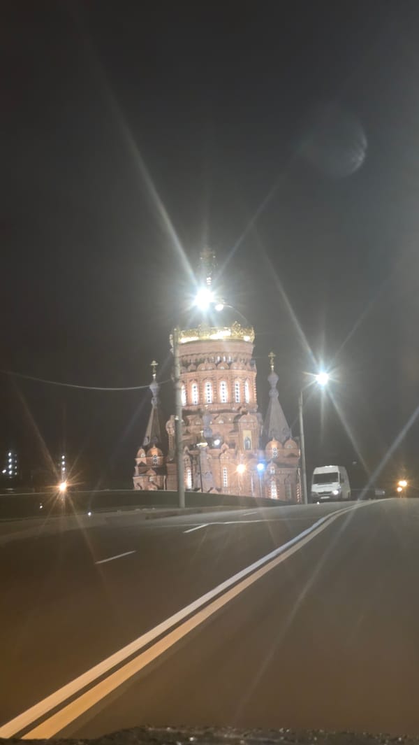 Illuminated Architecture Documented in Saint Petersburg Evening Scene