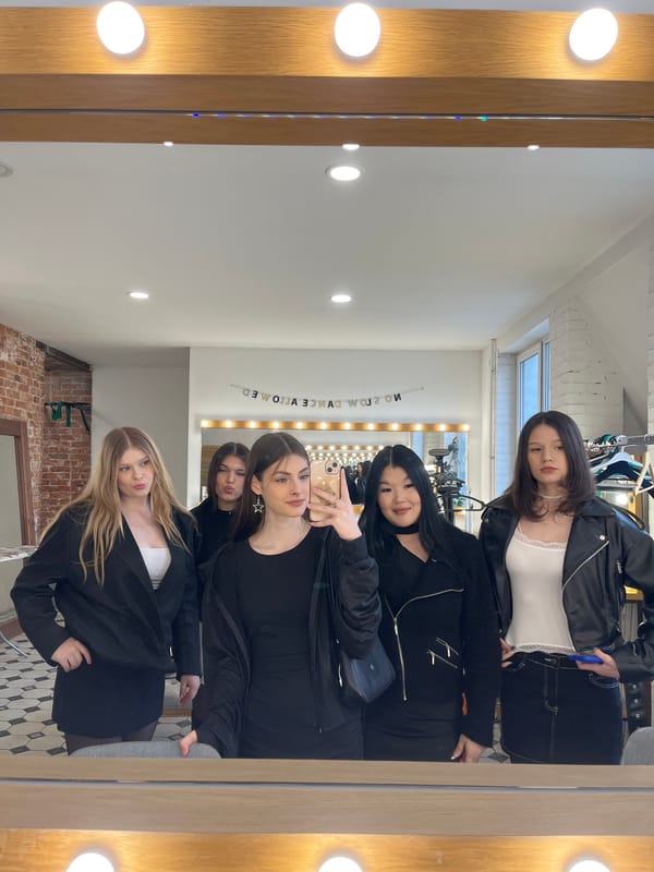 Studio selfie and cityscape views captured across Saint Petersburg