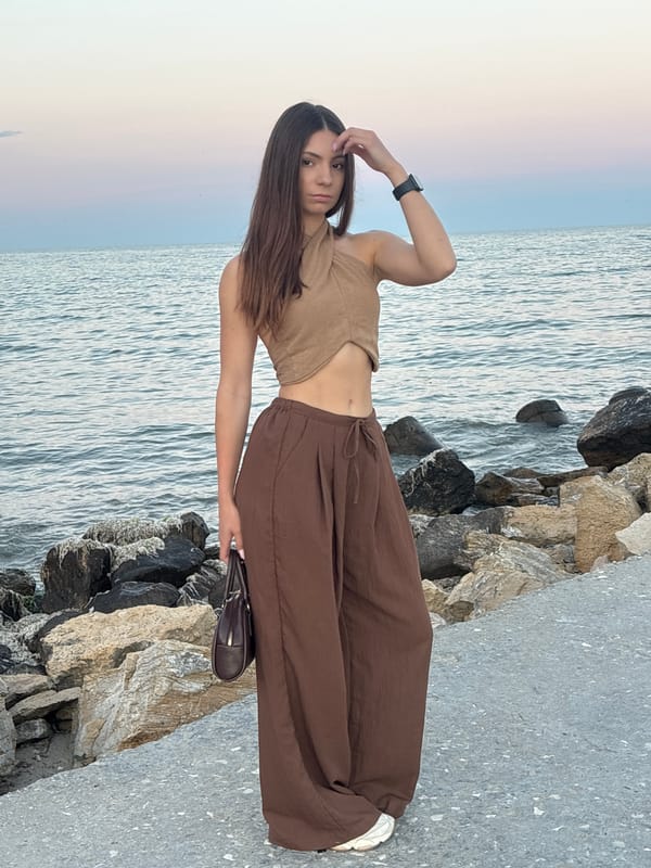 Golden hour on Varna's Black Sea waterfront, café and coastline.