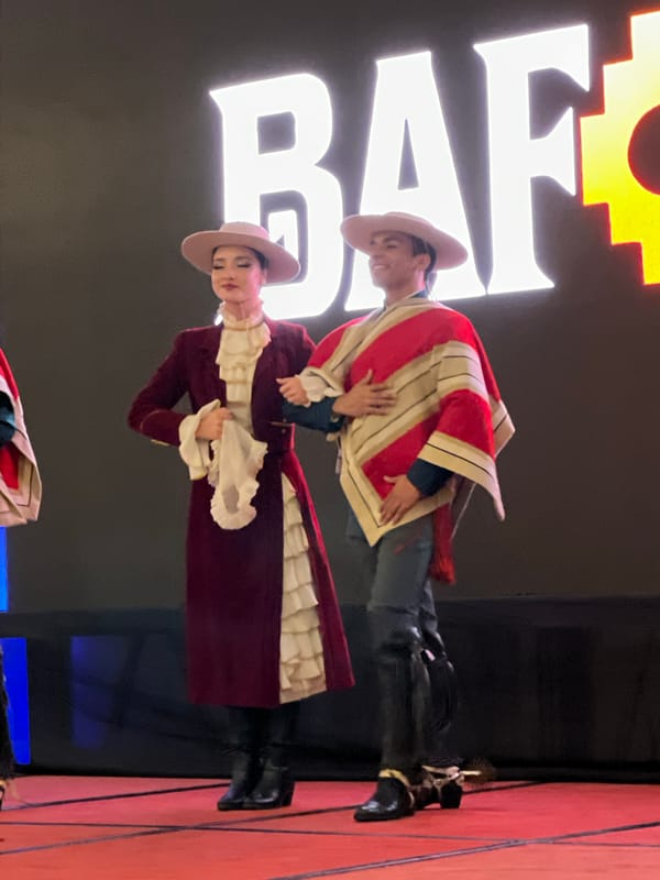 Traditional Chilean folk dance performances captured in Arica venues