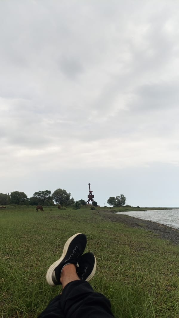 Rust and calm at Issyk-Kul's forgotten port shore