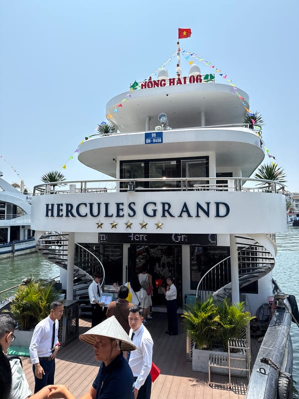 Hercules Grand cruise ship documented at Vietnam pier