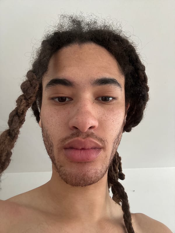Individual with dreadlocks photographed in close-up portraits, Paris