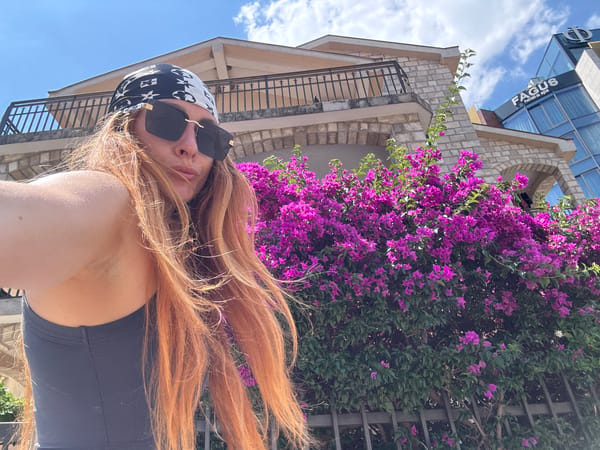 Sunny afternoon selfie session around Budva's streets