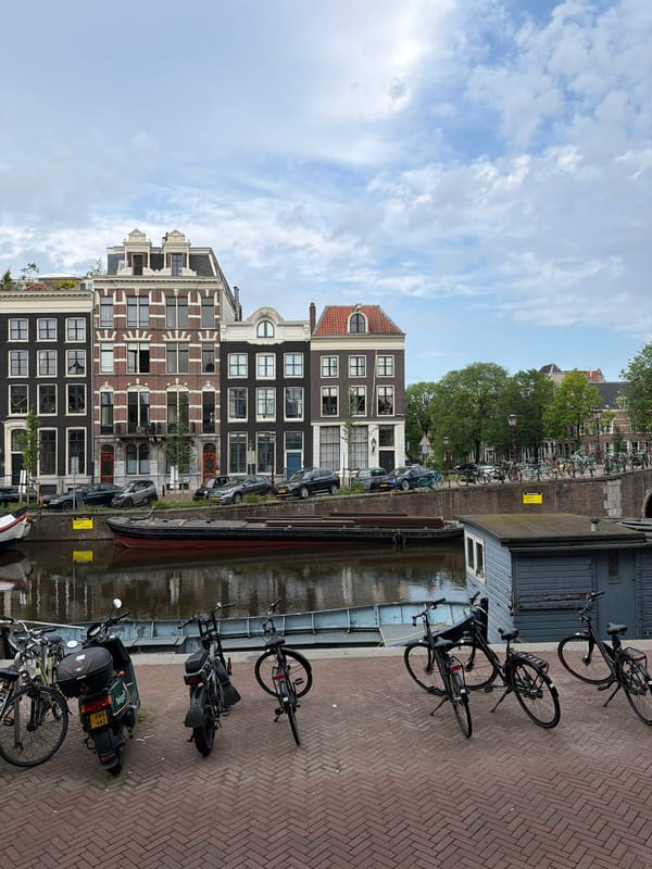 Early morning Amsterdam canal scenes documented by witness