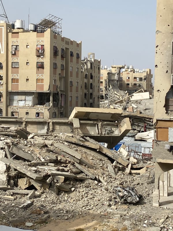 Extensive building damage documented in Khan Yunis residential area