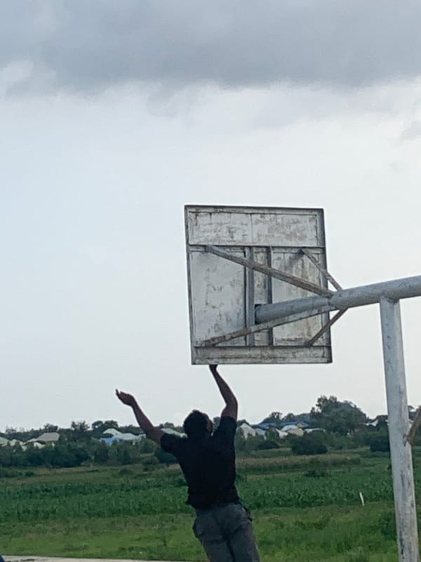 Pickup basketball and football in full swing in Gwafan