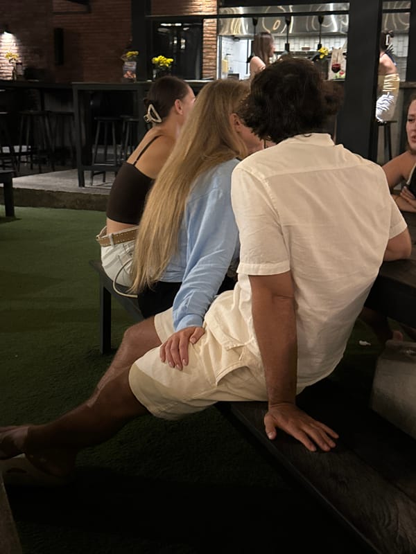 Barbecue dinner documented at outdoor restaurant in North Kuta