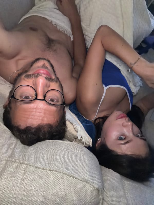 Couple resting together observed in Livadia Larnakas, Cyprus