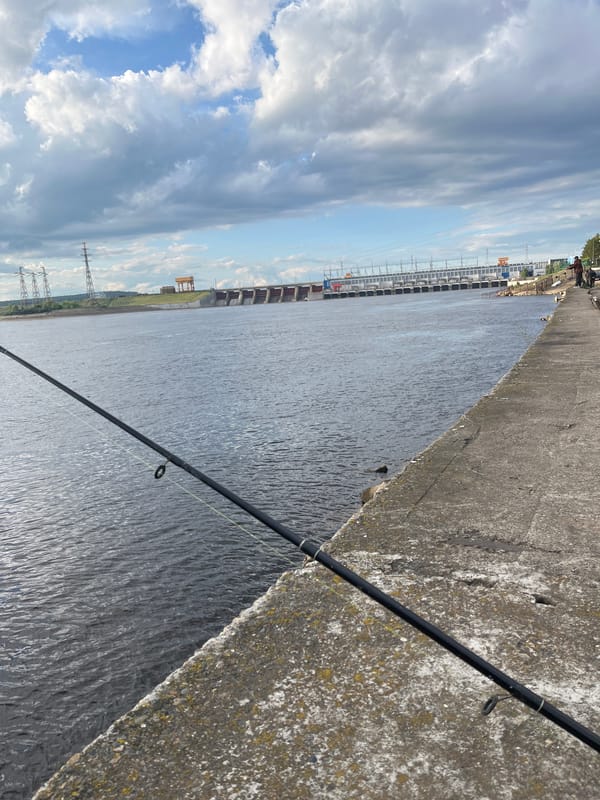 Afternoon fishing and exploration documented in Chaikovsky, Russia