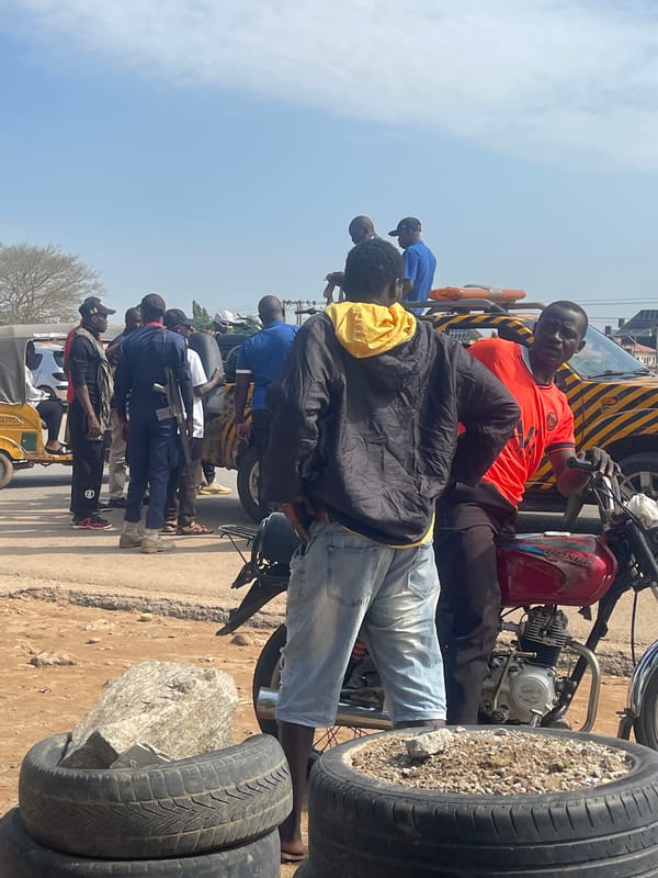 Ordinary Street Life Documented in Abuja Nigeria Morning Hours