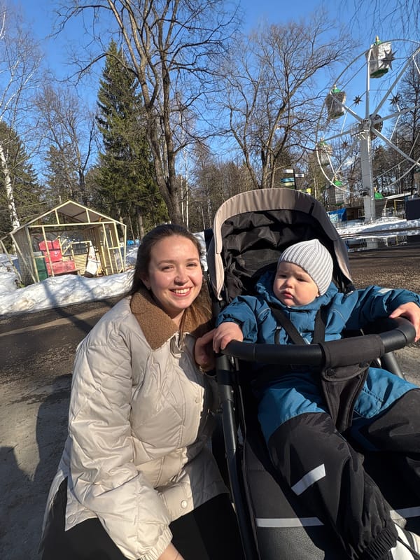 Spring day activities captured at Izhevsk park and streets