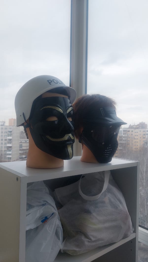 Domestic moments captured from Novosibirsk apartment window view