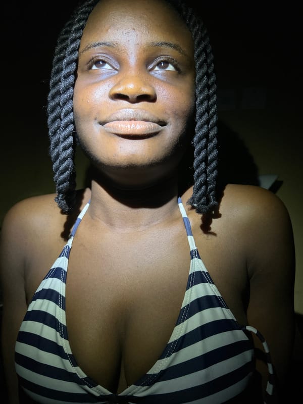 Woman photographed multiple times in bikini top in Nigeria