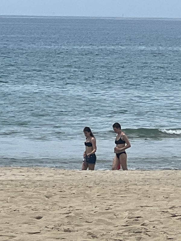 Early morning beach life captured at Da Nang's My Khe Beach