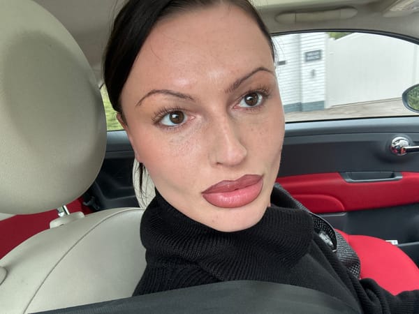 Woman documented in car and street locations in Wealden