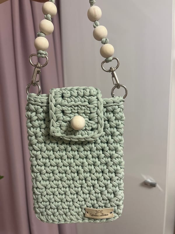 Handcrafted crocheted accessories photographed in Nizhny Novgorod