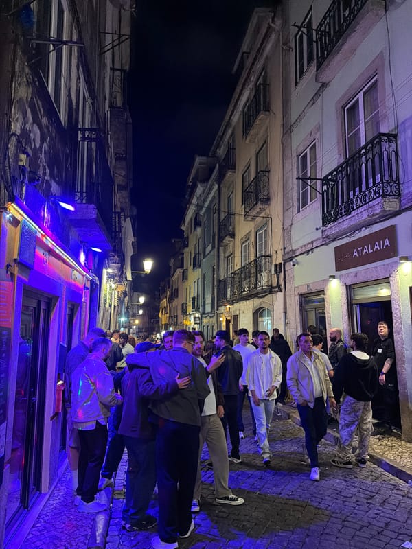 Night out at Lisbon's Atalaia bar features dancing, karaoke