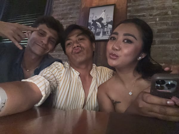 Casual selfies in North Kuta, Bali