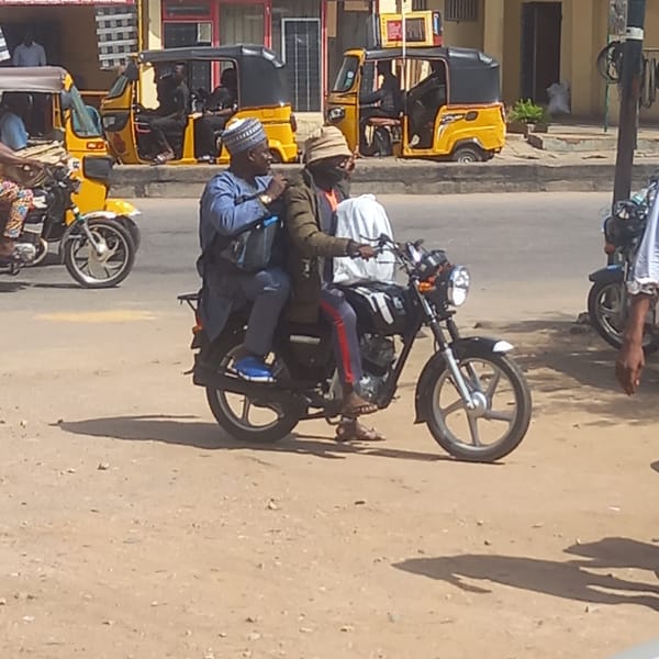 Morning street life documented in Dadi Riba, Nigeria