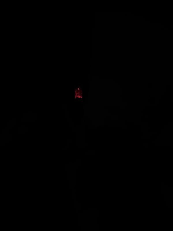 Unidentified red-orange glow observed in Moscow darkness