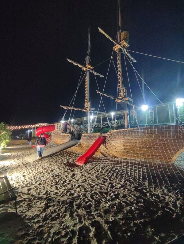 Evening swimming and beach activities in Sirius Russia