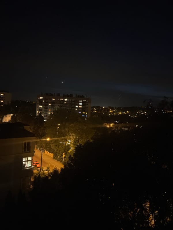 Witness Documents Hour-Long Nighttime Urban Vista From Elevated Position