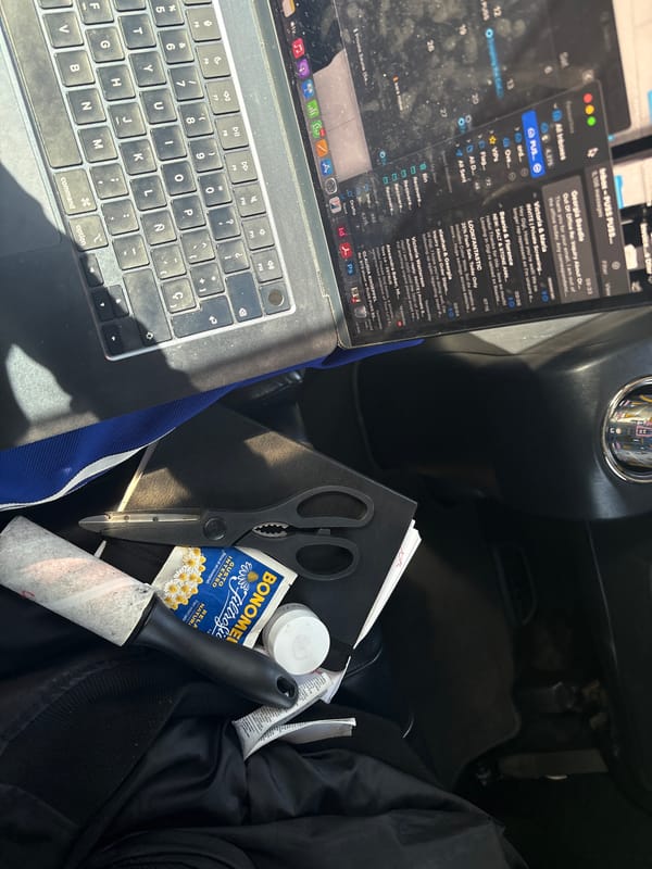 Laptop with unread emails observed in vehicle in London
