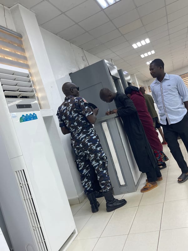 Routine public building activities observed in Zaria, Nigeria