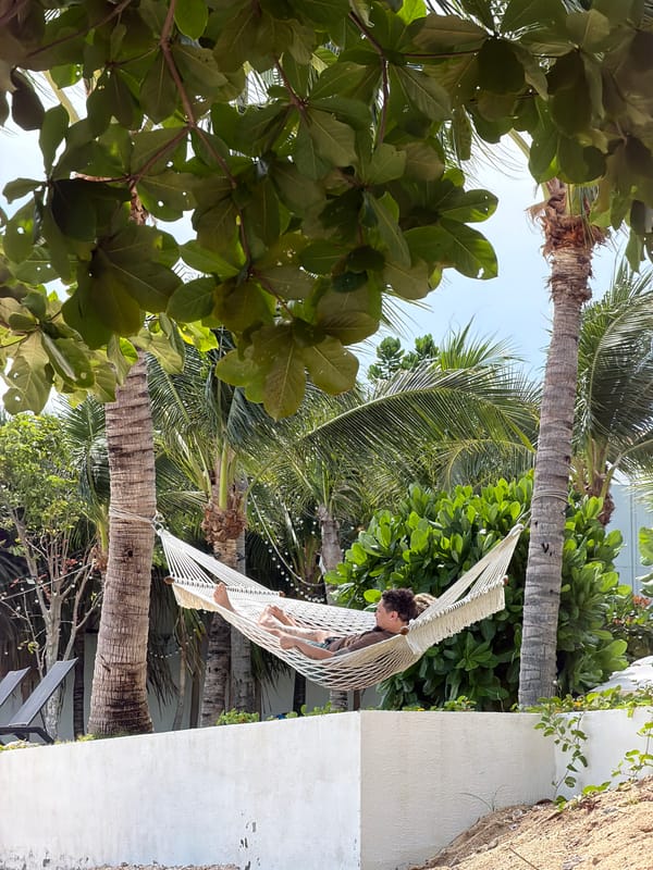 Lazy beach morning at Baan Bang Rak, Koh Samui