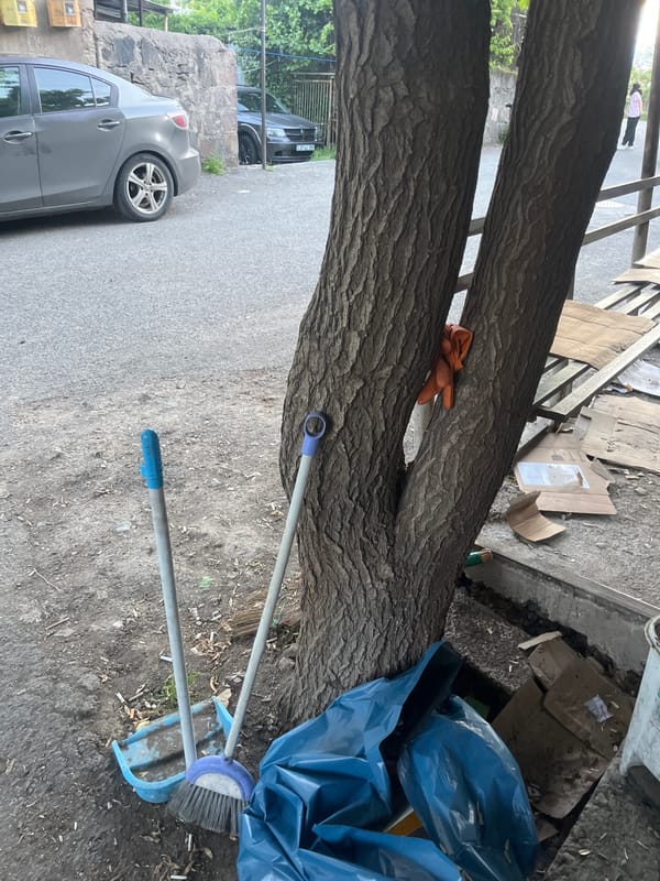 Urban litter and debris documented across Yerevan streets