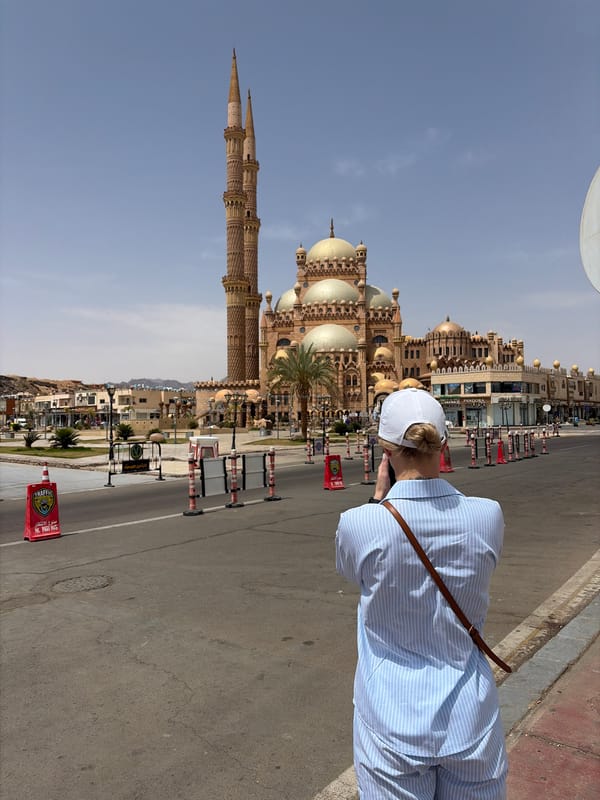 Ornate mosque landmark documented in Sharm El Sheikh