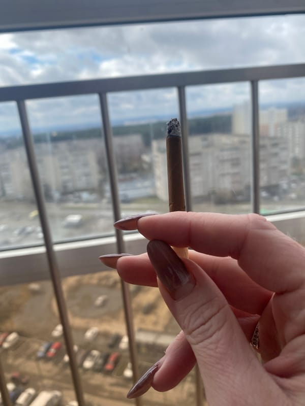 Early morning private moments documented in Yekaterinburg apartment