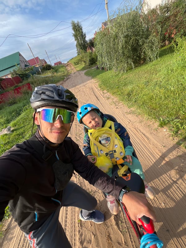 Bike ride, cats, and a summer evening in Chaikovsky