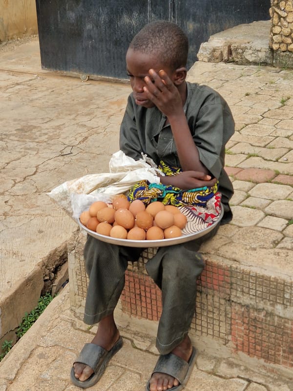 Everyday street life and market activity in Jos, Nigeria